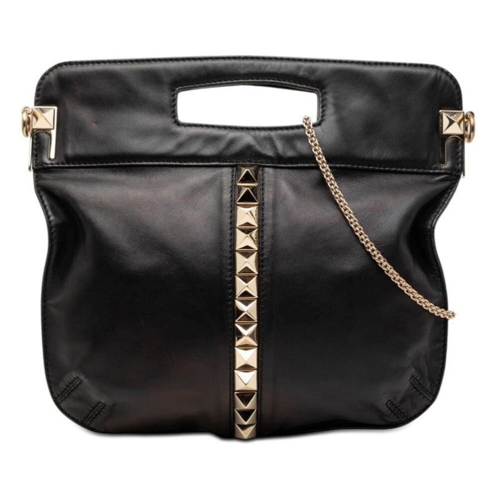 Valentino Rockstud Chain Shoulder Bag Black